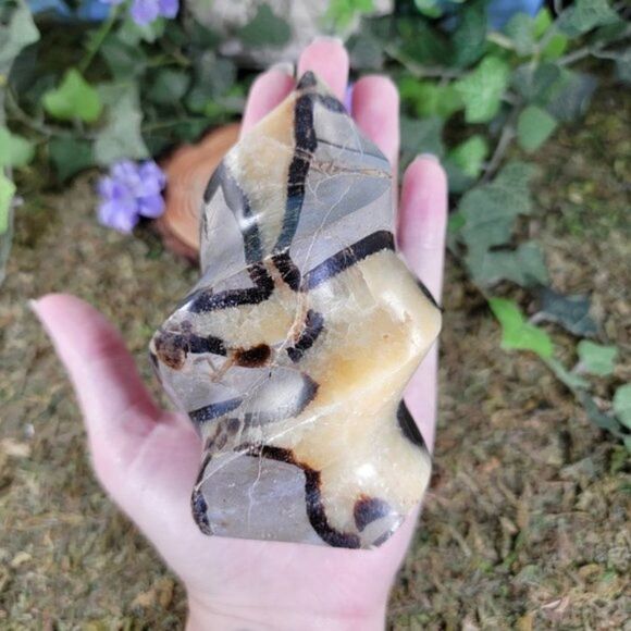 Dragon Septarian Crystal Flame, Spiral #2 - Picture 3 of 3